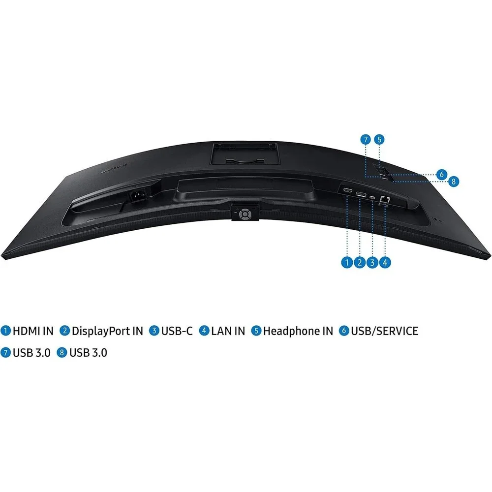 Samsung Business S65UA Series 34 Inch Curved WQHD 3440x1440 Computer Monitor,